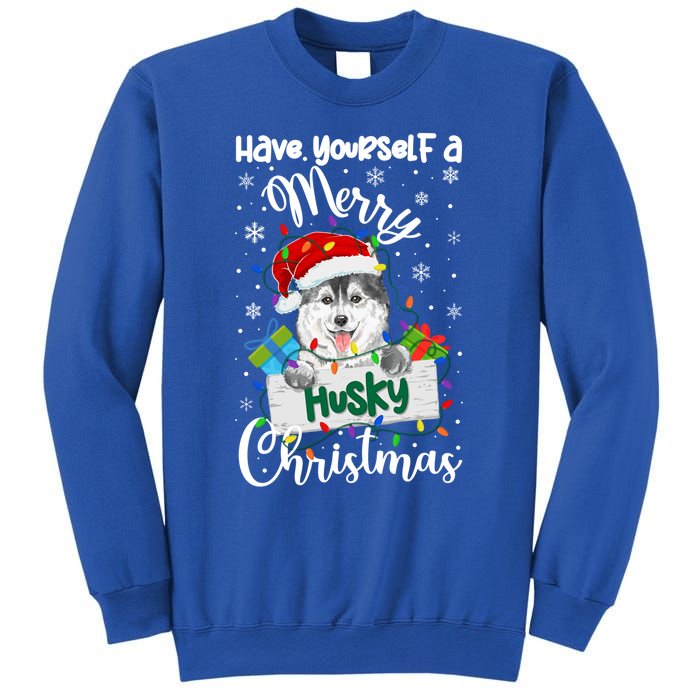 Merry Husky Christmas Siberian Husky Xmas Party Gift Sweatshirt