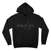 Music Heartbeat Clothing For Music Lovers Hoodie