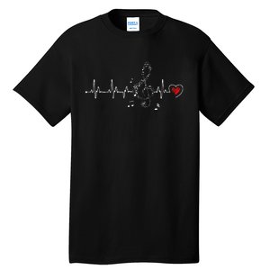 Music Heartbeat Clothing For Music Lovers Tall T-Shirt