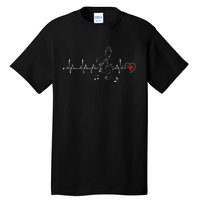 Music Heartbeat Clothing For Music Lovers Tall T-Shirt