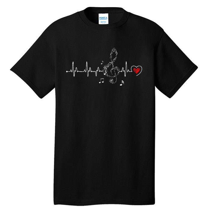 Music Heartbeat Clothing For Music Lovers Tall T-Shirt