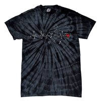 Music Heartbeat Clothing For Music Lovers Tie-Dye T-Shirt