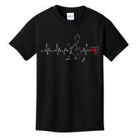 Music Heartbeat Clothing For Music Lovers Kids T-Shirt