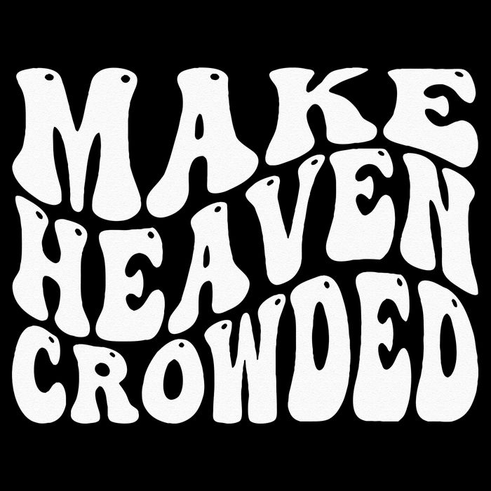 Make Heaven Crowded Drawstring Bag