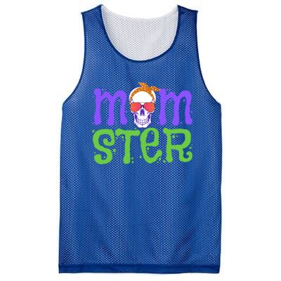 Momster Halloween Costume Skull Mama Monster Trick Or Treat Cool Gift Mesh Reversible Basketball Jersey Tank