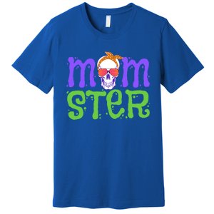 Momster Halloween Costume Skull Mama Monster Trick Or Treat Cool Gift Premium T-Shirt