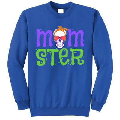 Momster Halloween Costume Skull Mama Monster Trick Or Treat Cool Gift Tall Sweatshirt