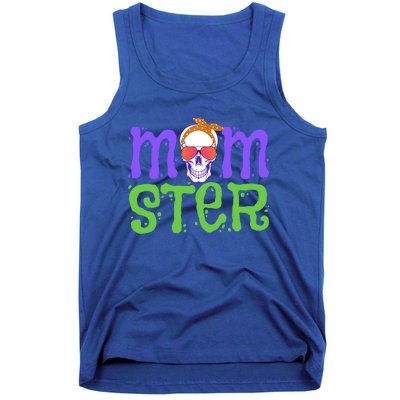 Momster Halloween Costume Skull Mama Monster Trick Or Treat Cool Gift Tank Top