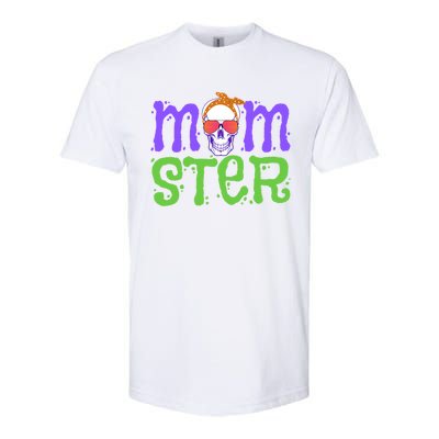 Momster Halloween Costume Skull Mama Monster Trick Or Treat Cool Gift Softstyle CVC T-Shirt