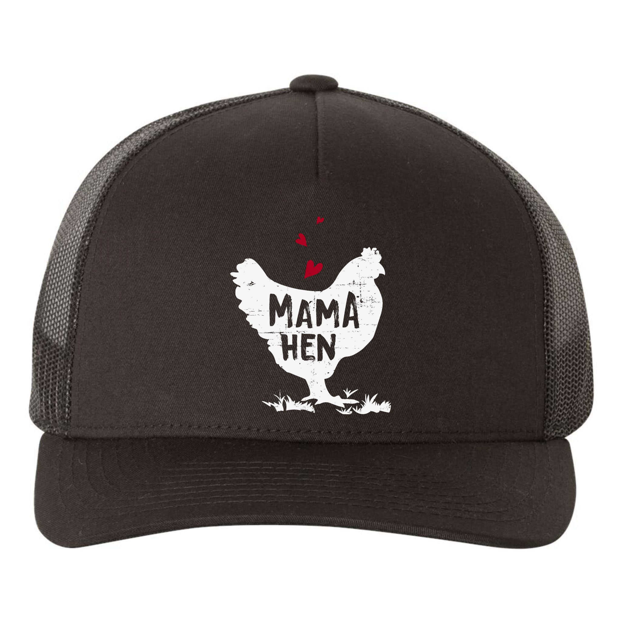 Mama Hen Chicken Funny Farmer Hen Chicken Mama Yupoong Adult 5-Panel Trucker Hat
