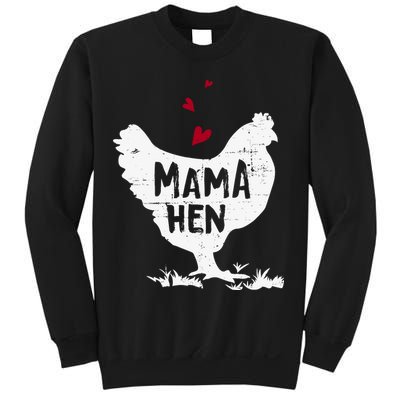 Mama Hen Chicken Funny Farmer Hen Chicken Mama Sweatshirt