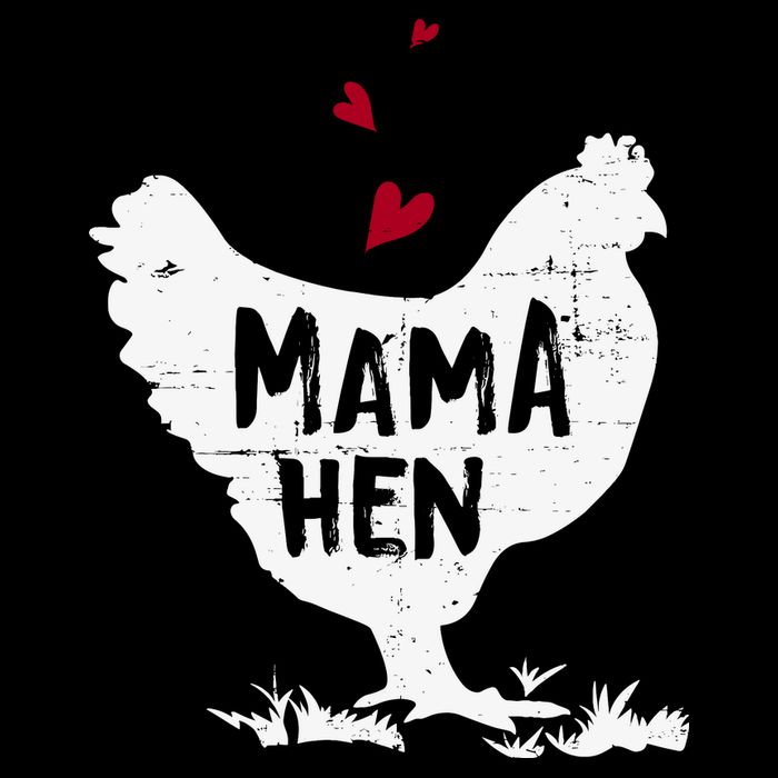 Mama Hen Chicken Funny Farmer Hen Chicken Mama Drawstring Bag