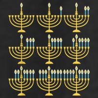 Menorah Hanukkah Challah Days Funny Pajama Family Matching Tumbler