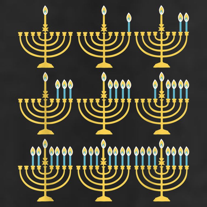Menorah Hanukkah Challah Days Funny Pajama Family Matching Tumbler