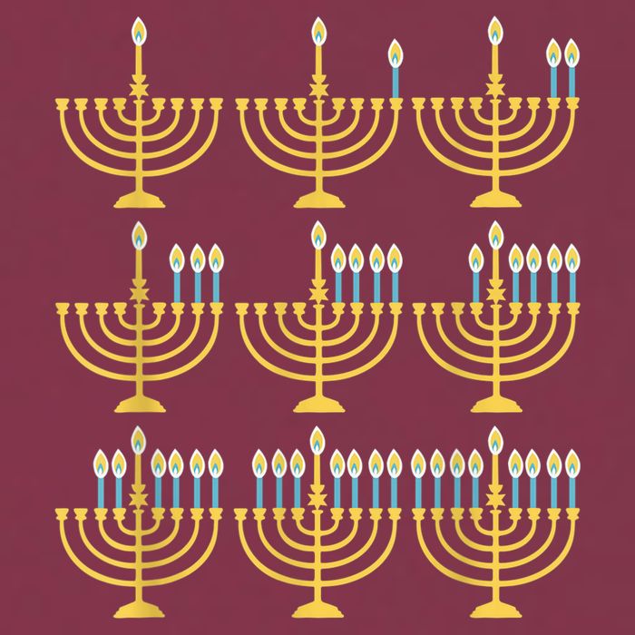 Menorah Hanukkah Challah Days Funny Pajama Family Matching 16oz Travel Tumbler