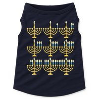 Menorah Hanukkah Challah Days Funny Pajama Family Matching Doggie Tank