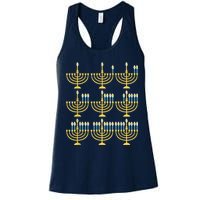 Menorah Hanukkah Challah Days Funny Pajama Family Matching Womens Tank Top