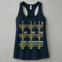 Menorah Hanukkah Challah Days Funny Pajama Family Matching Womens Tank Top