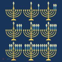 Menorah Hanukkah Challah Days Funny Pajama Family Matching Toddler Hoodie