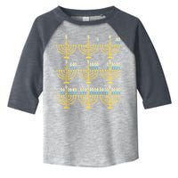 Menorah Hanukkah Challah Days Funny Pajama Family Matching Toddler Fine Jersey T-Shirt