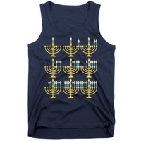 Menorah Hanukkah Challah Days Funny Pajama Family Matching Tank Top