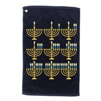 Menorah Hanukkah Challah Days Funny Pajama Family Matching Golf Towel