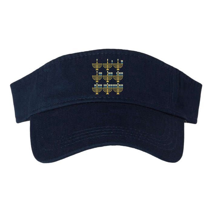 Menorah Hanukkah Challah Days Funny Pajama Family Matching Visor