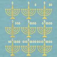 Menorah Hanukkah Challah Days Funny Pajama Family Matching Sueded Cloud Jersey T-Shirt