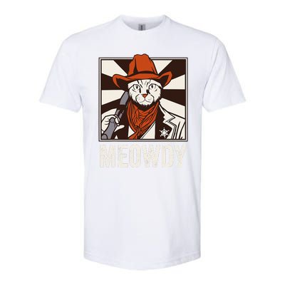 Meowdy Howdy Cat Kitten Country Western Yeehaw Softstyle® CVC T-Shirt