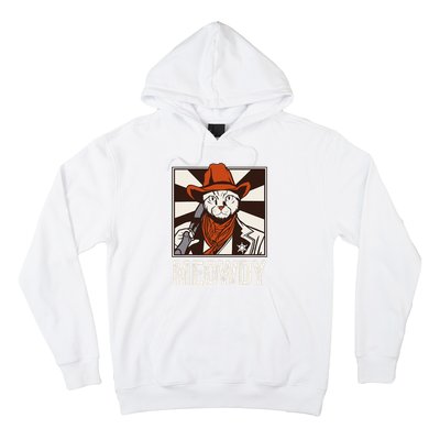 Meowdy Howdy Cat Kitten Country Western Yeehaw Hoodie