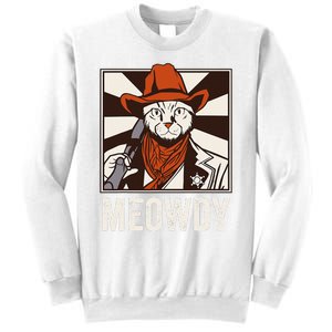 Meowdy Howdy Cat Kitten Country Western Yeehaw Sweatshirt