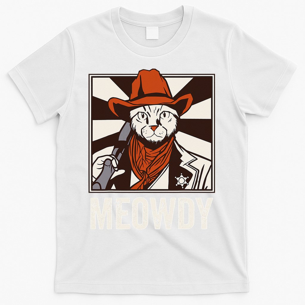 Meowdy Howdy Cat Kitten Country Western Yeehaw T-Shirt