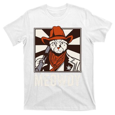 Meowdy Howdy Cat Kitten Country Western Yeehaw T-Shirt