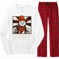 Meowdy Howdy Cat Kitten Country Western Yeehaw Long Sleeve Pajama Set