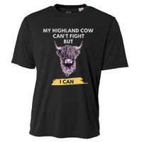 My Highland Cow CanT Fight But I Can Funny Highland Cow Cooling Performance Crew T-Shirt