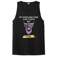 My Highland Cow CanT Fight But I Can Funny Highland Cow PosiCharge Competitor Tank