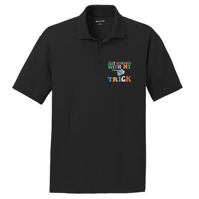 Matching Halloween Couples Just Married She Is My Trick Gift PosiCharge RacerMesh Polo