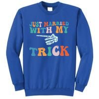 Matching Halloween Couples Just Married She Is My Trick Gift Tall Sweatshirt