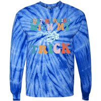 Matching Halloween Couples Just Married She Is My Trick Gift Tie-Dye Long Sleeve Shirt