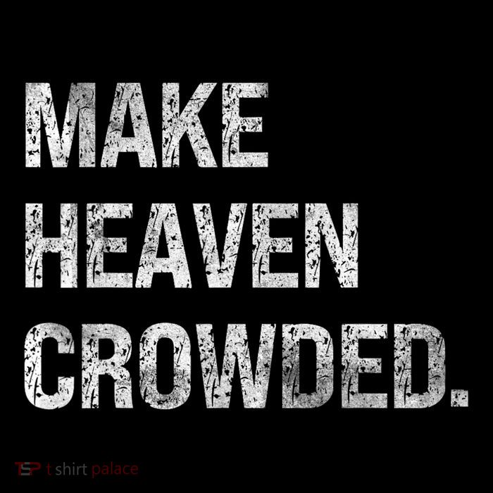 Make Heaven Crowded Drawstring Bag