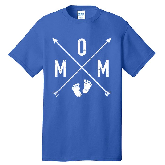 Mom Hipster Cross Feet Gift Tall T-Shirt