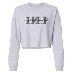 Mental Health Counselor Tal Awareness Therapist Gift Cropped Pullover Crew