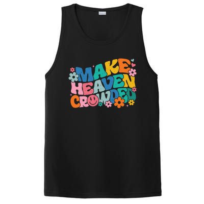 Make Heaven Crowded Bible Verse Aesthetic Colorful PosiCharge Competitor Tank