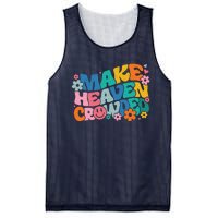 Make Heaven Crowded Bible Verse Aesthetic Colorful Mesh Reversible Basketball Jersey Tank