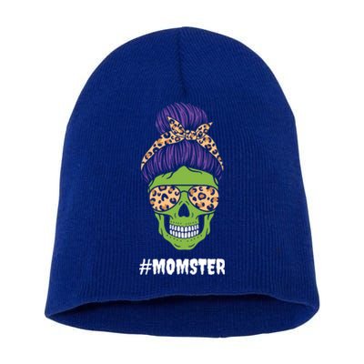 Momster Halloween Costume Funny Skull Skeleton Monster Gift Short Acrylic Beanie