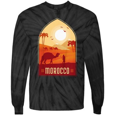 Morocco Hospitality Comfort Health Art Creativity History Tie-Dye Long Sleeve Shirt