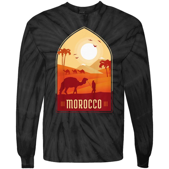 Morocco Hospitality Comfort Health Art Creativity History Tie-Dye Long Sleeve Shirt