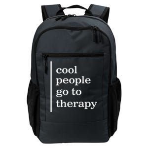 Mental Health Cool People Go To Therapy Awareness Therapist Gift Daily Commute Backpack