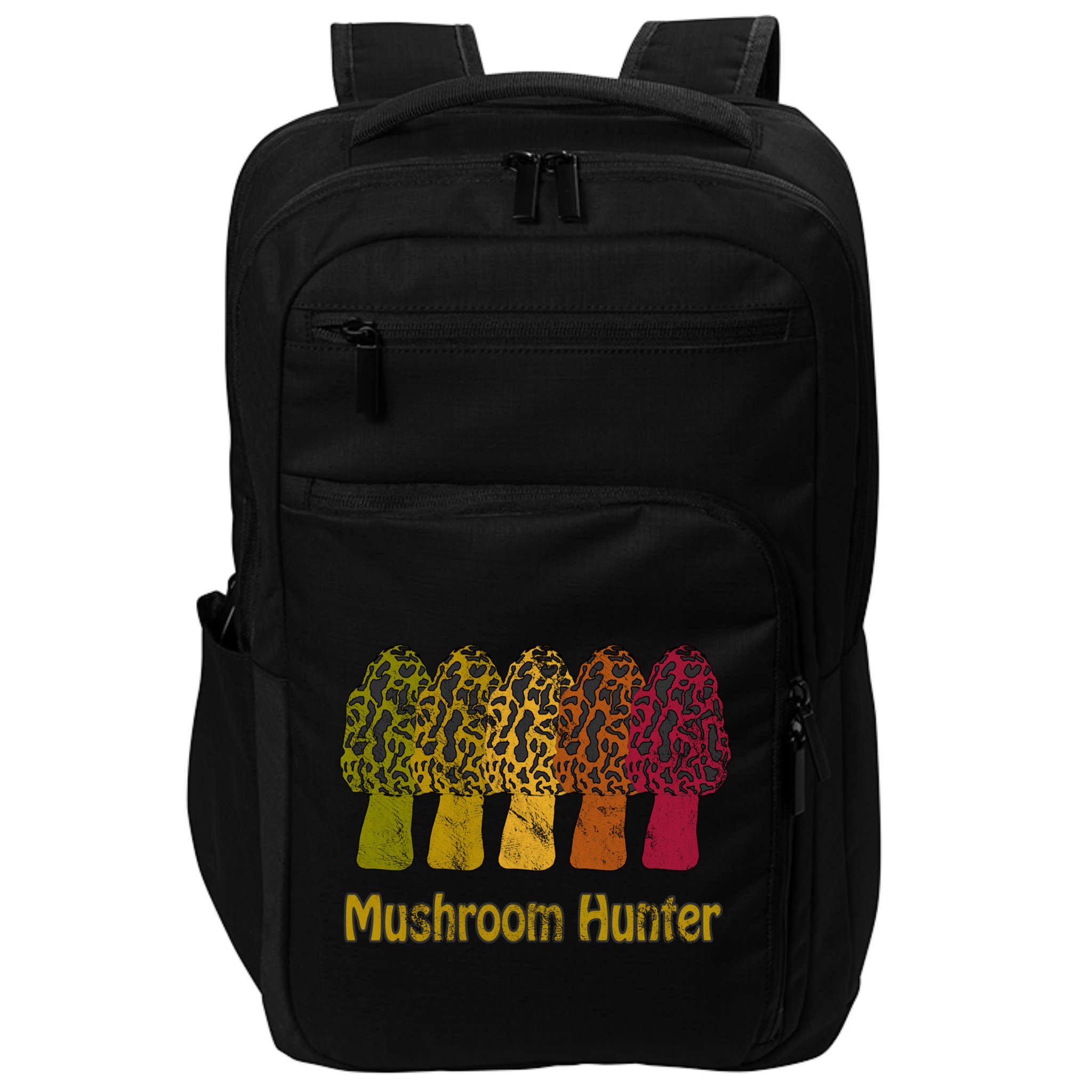 Mushroom Hunter Cute Gift Fun Morel Hunting Distressed Look Gift Impact Tech Backpack