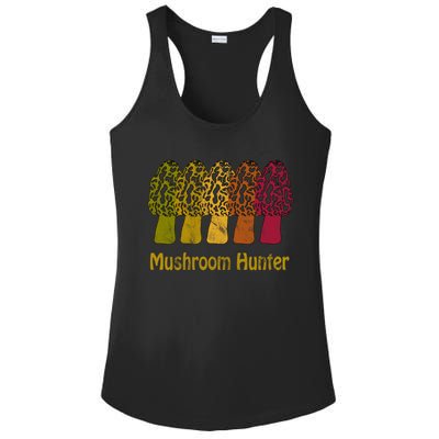 Mushroom Hunter Cute Gift Fun Morel Hunting Distressed Look Gift Ladies PosiCharge Competitor Racerback Tank